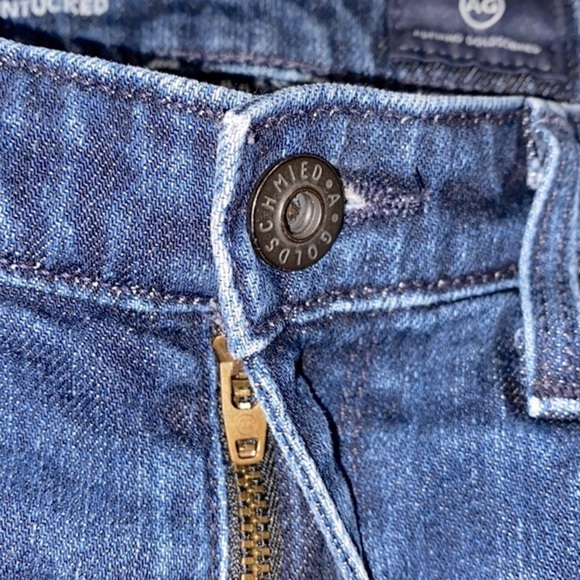 AG Adriano Goldschmeid the prima ankle pintucked cigarette ankle jeans size 27R - Picture 8 of 13